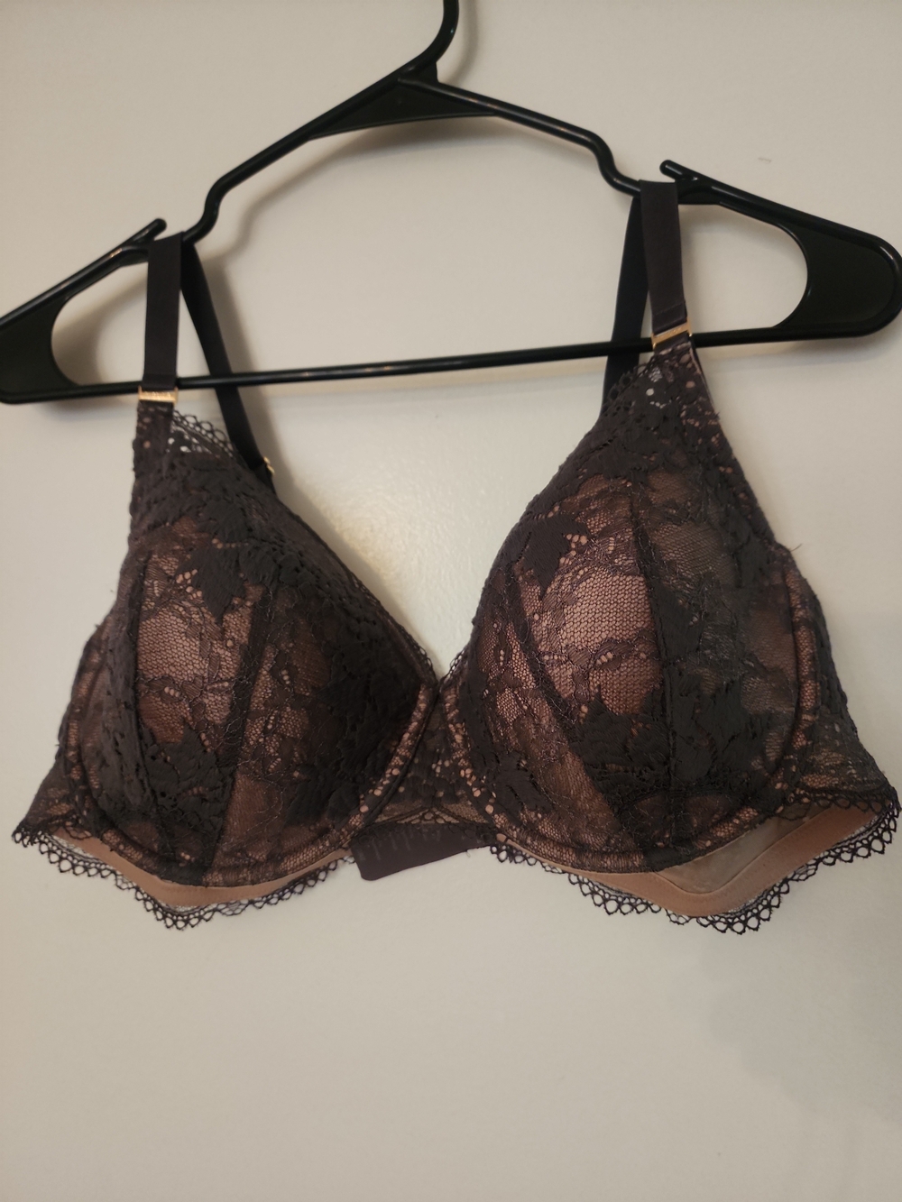 Thirdlove Lace Gray Lace Overlay Bra